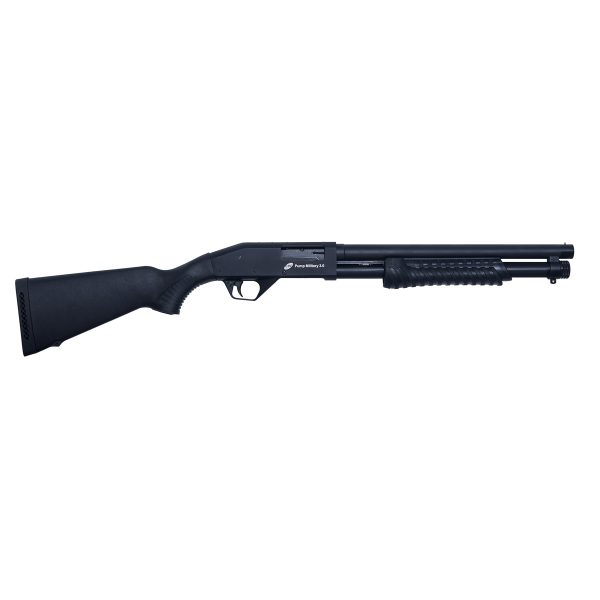 ESPINGARDA CBC PUMP MILITARY 3.0 CORONHA FIXA CALIBRE 12 CANO 14″ SEM ACESSÓRIOS